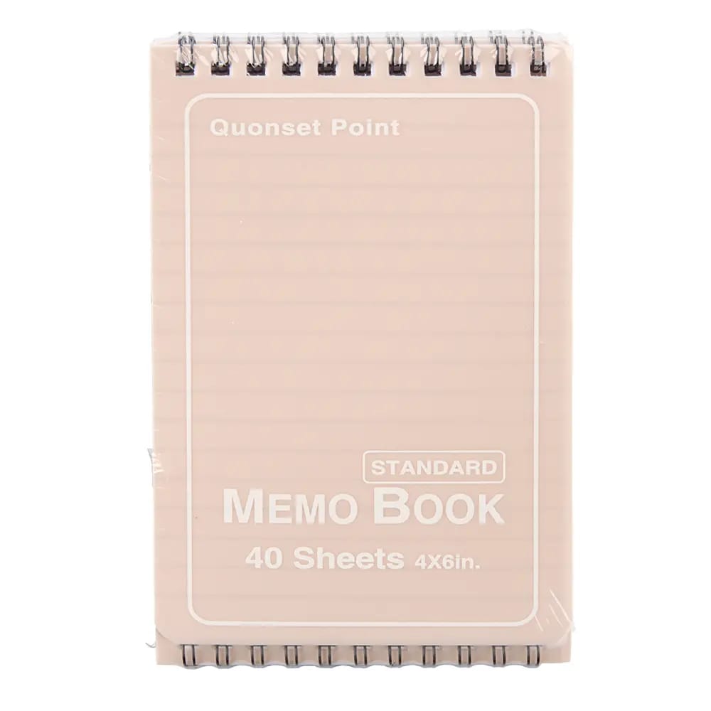 Memo Book, Pink, 4 pk, 40 Sheets, 4" x 6"