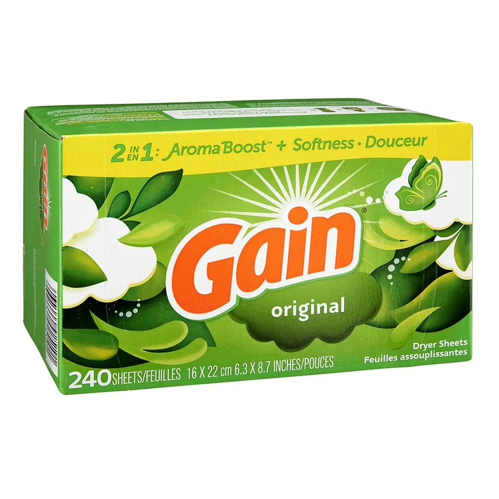 Gain Original Aroma Boost Dryer Sheets, 240 Count