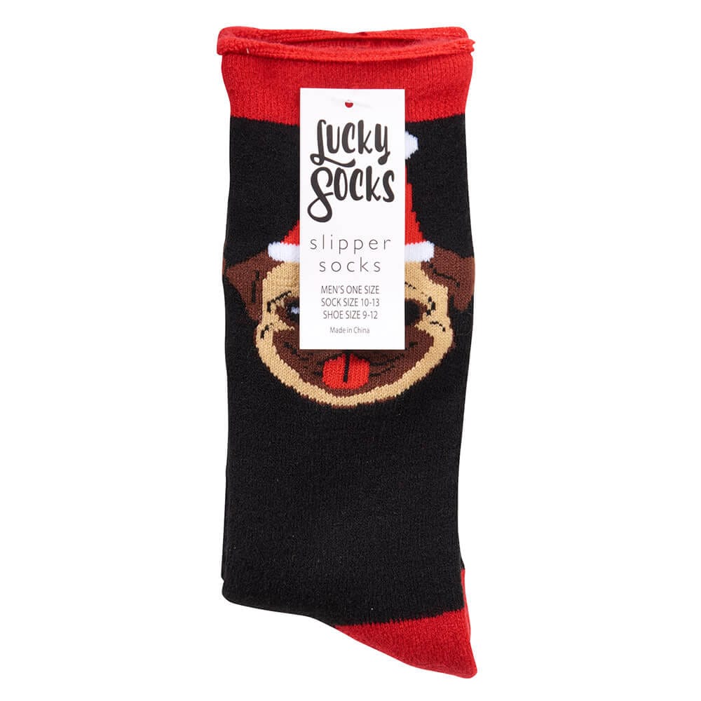 Men's Christmas Novelty Crew Slipper Socks