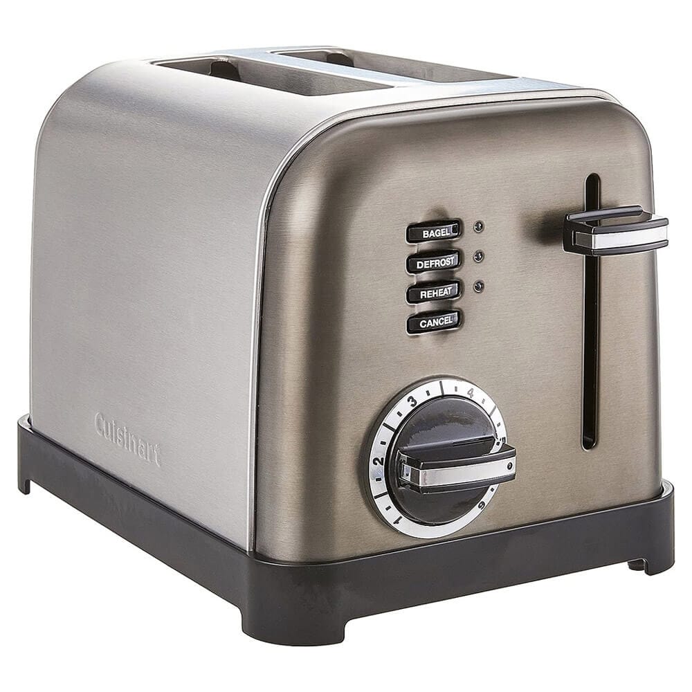 Cuisinart Classic 2-Slice Toaster, Stainless Steel/Black (Factory Refurbished)