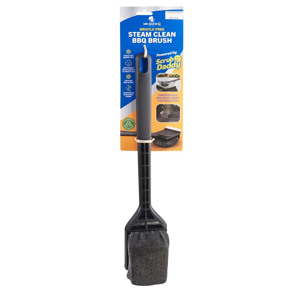 Mr.Bar-B-Q Bristle Free Steam Clean BBQ Brush Powered by Scrub Daddy