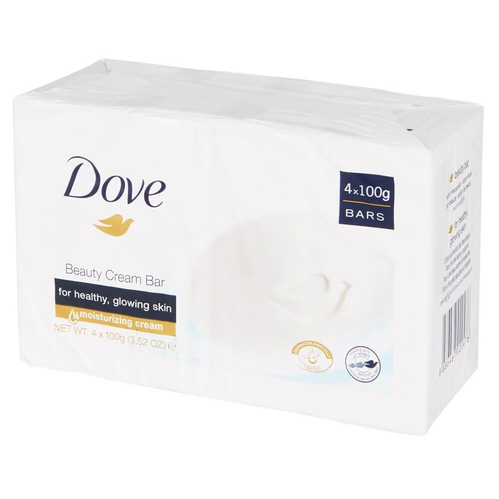 Dove Beauty Cream Bar Soap, 4-Count