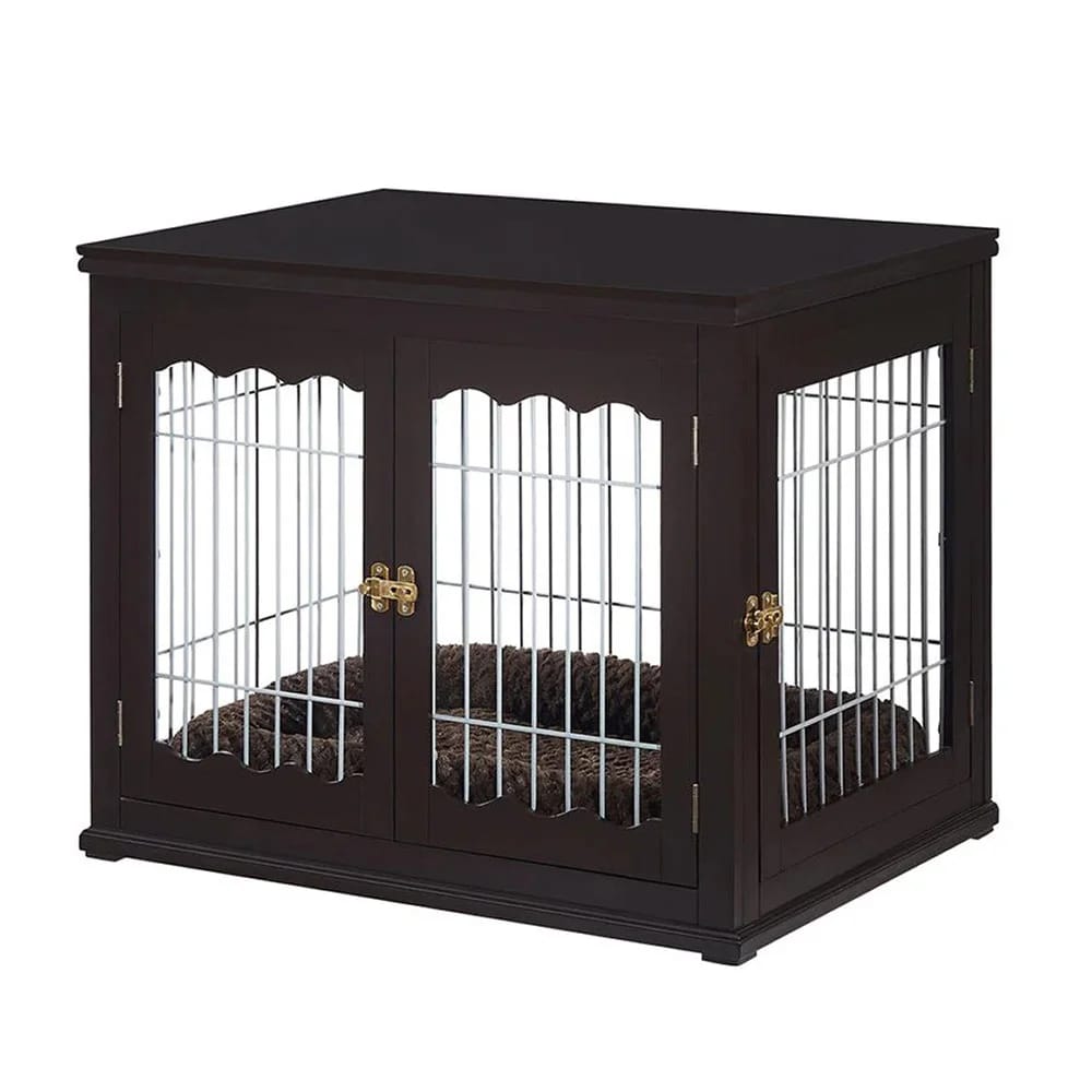 Wooden Wire Large Pet Home, Espresso