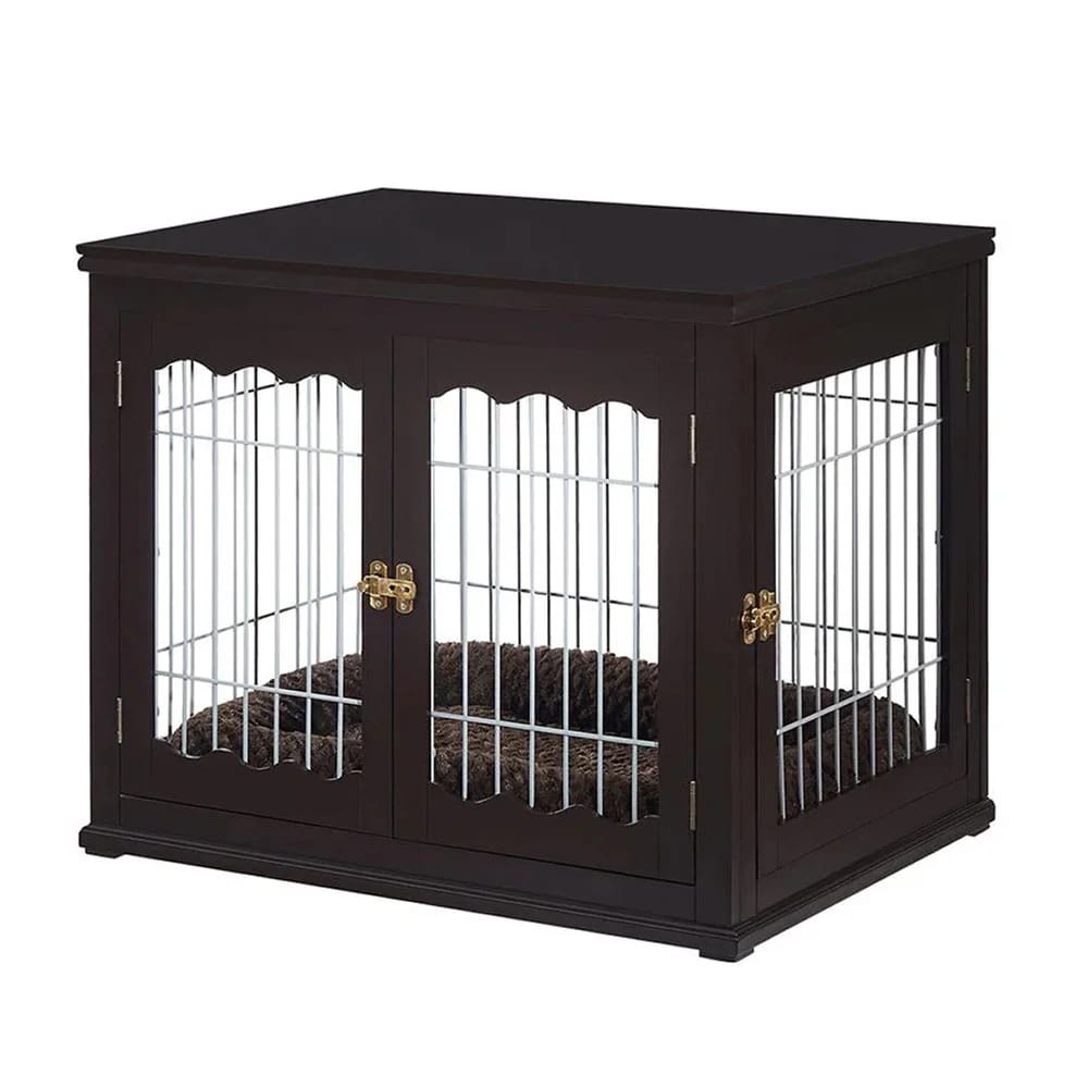 Wooden Wire Large Pet Home, Espresso