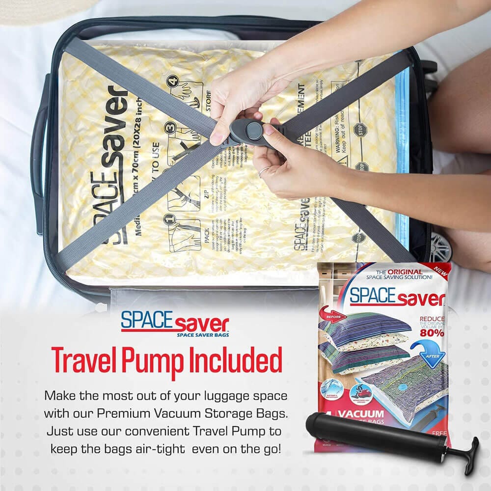 Spacesaver Premium Space Saver Vacuum Storage Bags, Medium Size, 8-Pack