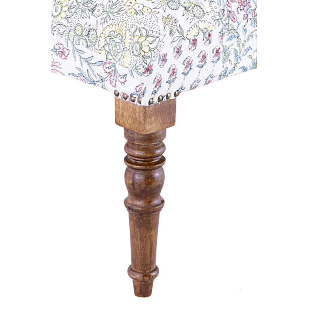 Albany Living Patchwork Print Bench, Blue/Green/Pink