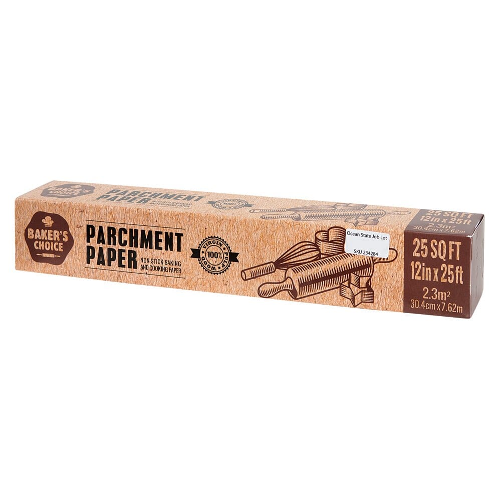 Baker's Choice Parchment Paper, 25 Sq ft