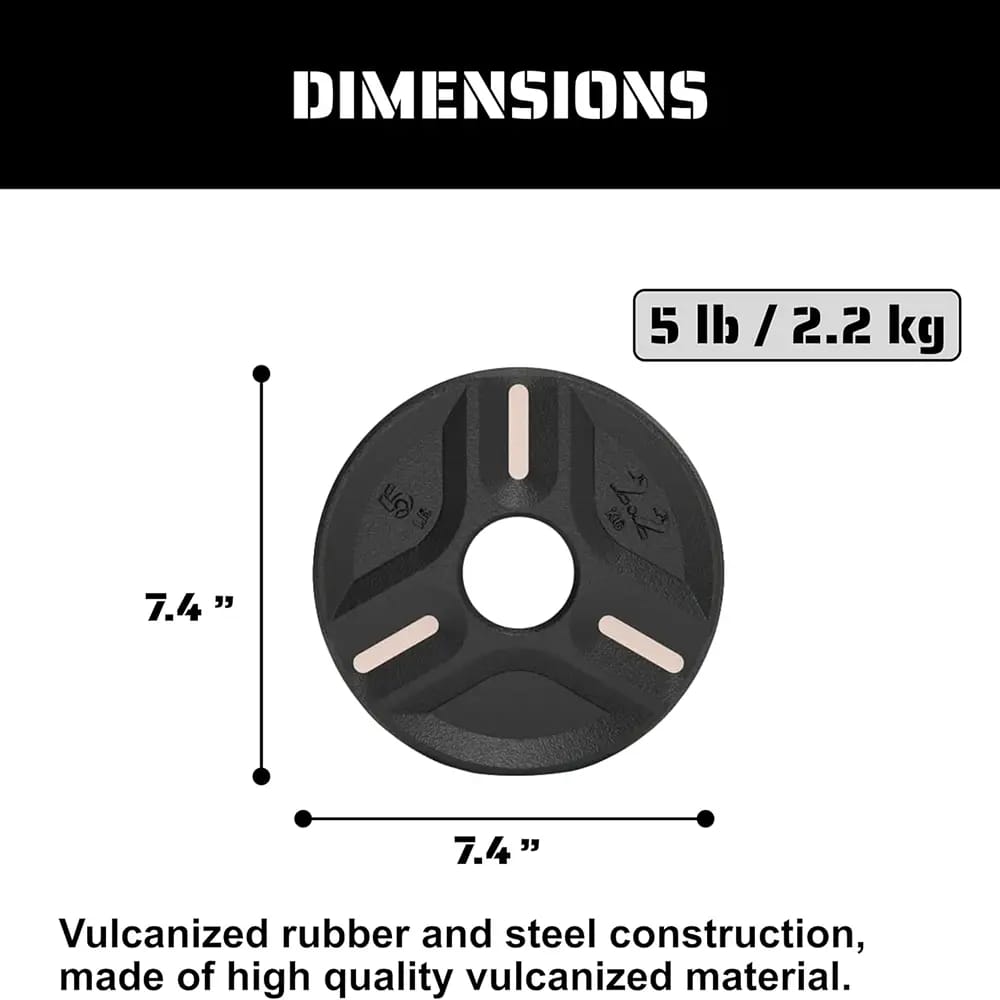 TRIBE WOD 5 lb. Cast Iron Plate Weight