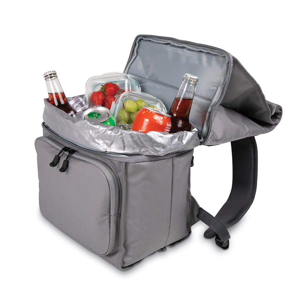 High Sierra Beach Cooler Backpack, Steel Gray/Mercury