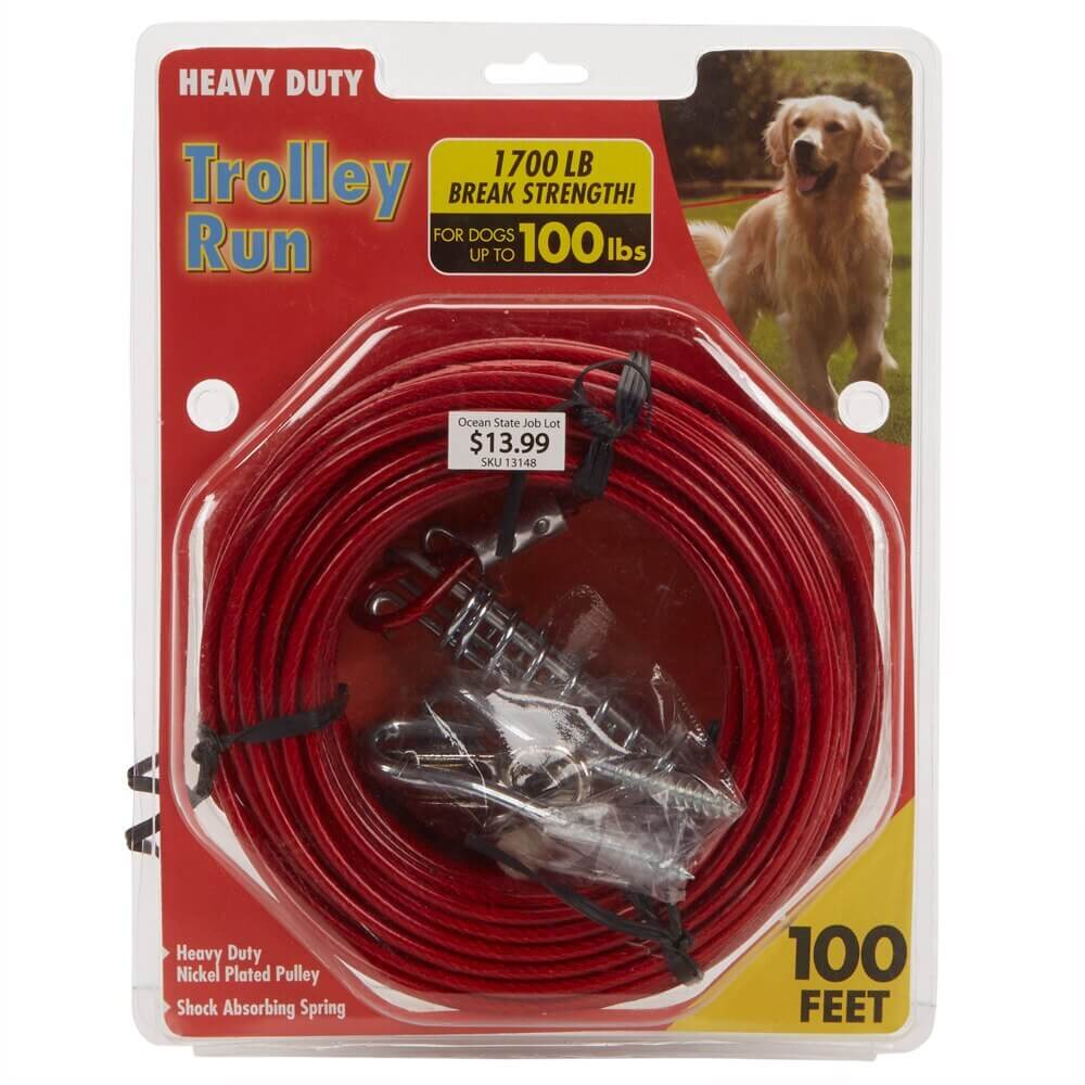 Heavy-Duty Trolley Run for Dogs, 100'