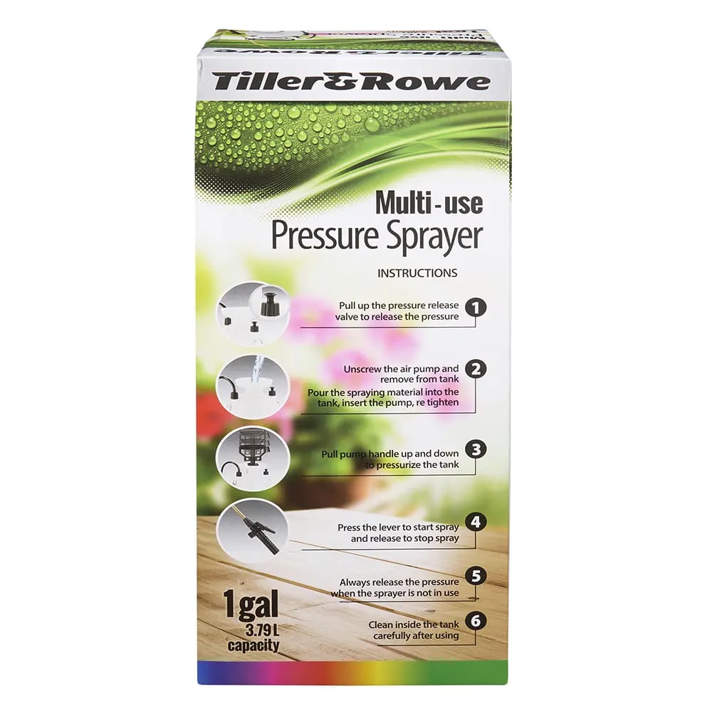 Tiller & Rowe Multi-use Pressure Sprayer, 1 gal.