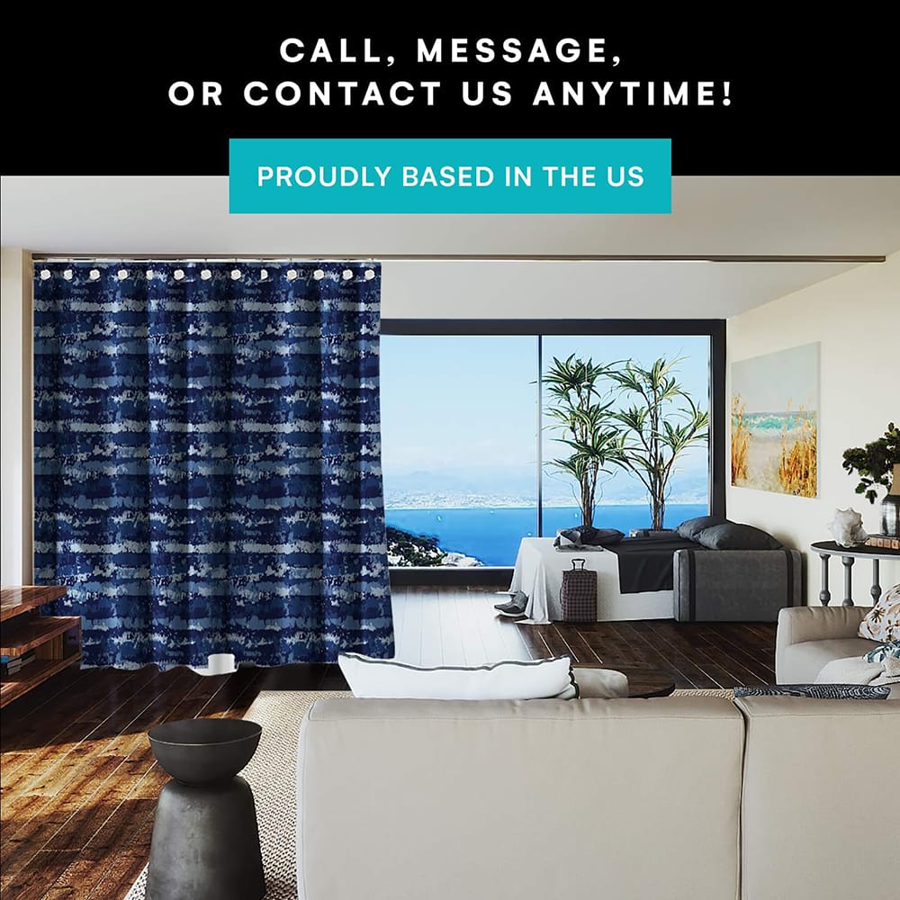 Room/Dividers/Now Room Divider Curtain, 8' x 10', Blue Stripe