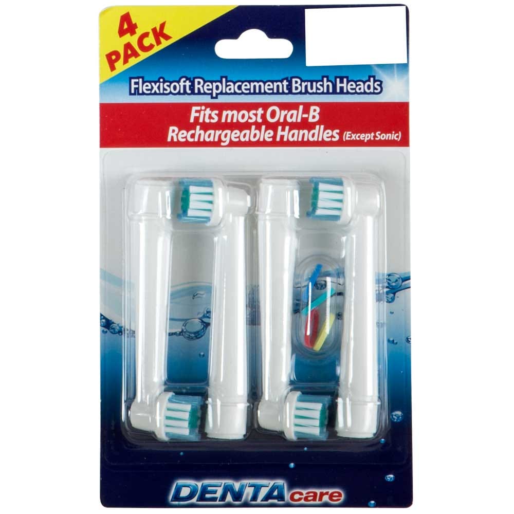 Dentacare Flexisoft Replacement Brush Heads, 4 Count