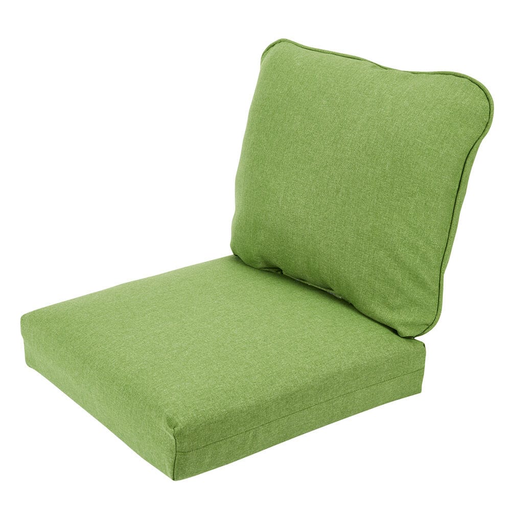 Deep Seat Outdoor Chair Cushion with Rounded Edges, Green