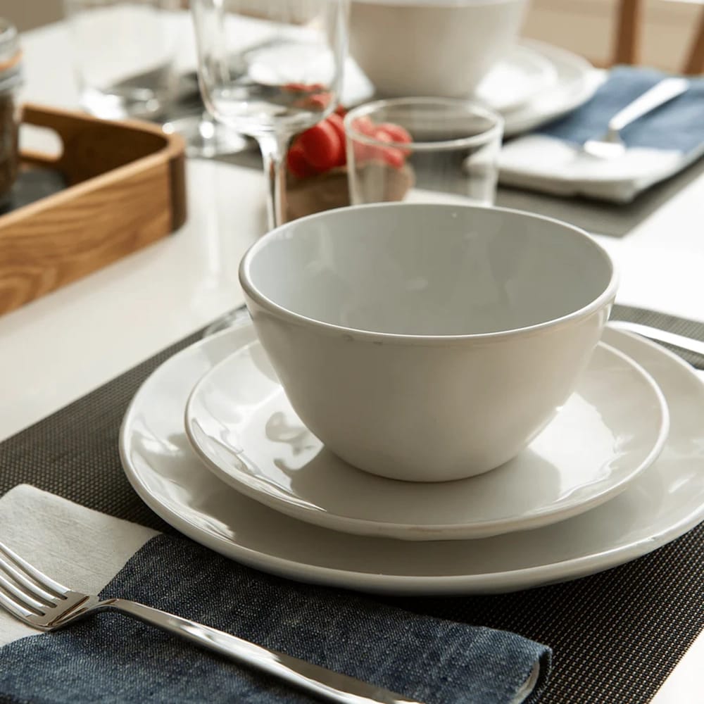 Leeway Bowl, Solid White, Set of 4