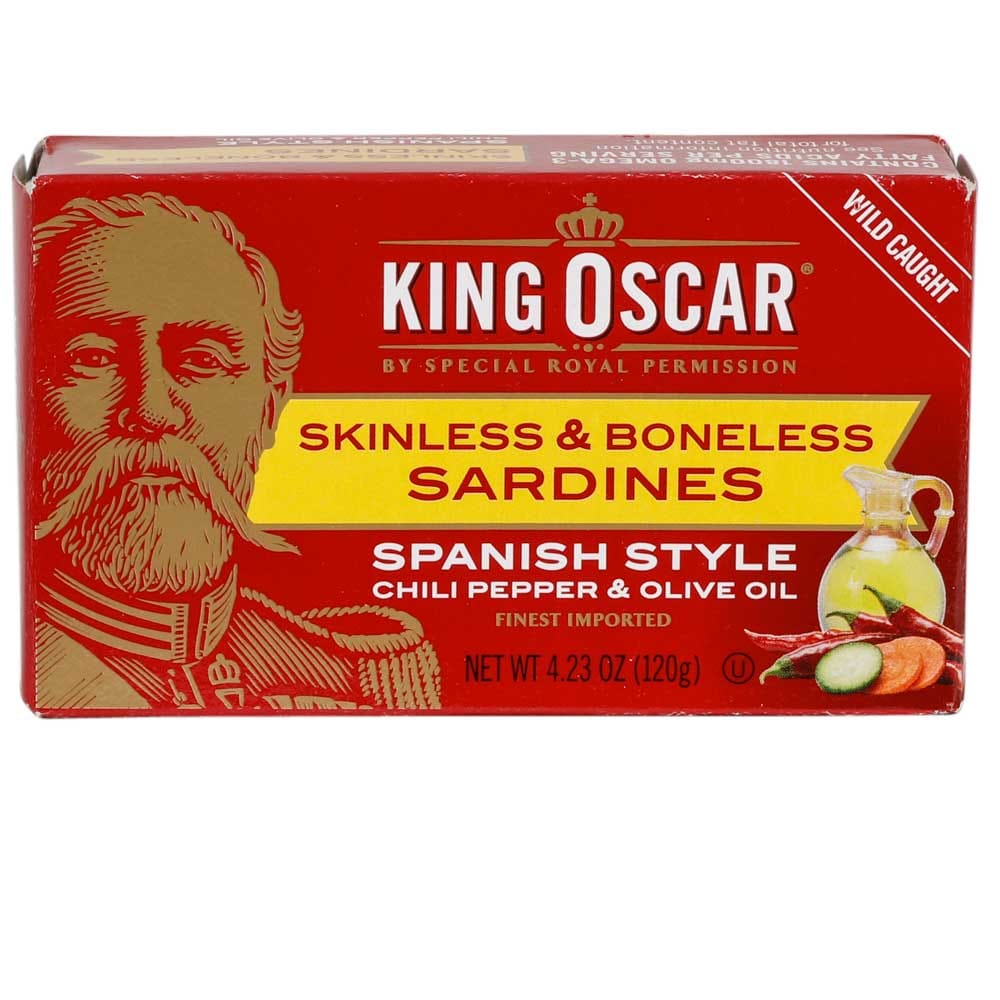 King Oscar Spanish Style Skinless and Boneless Sardines, 4.23 oz