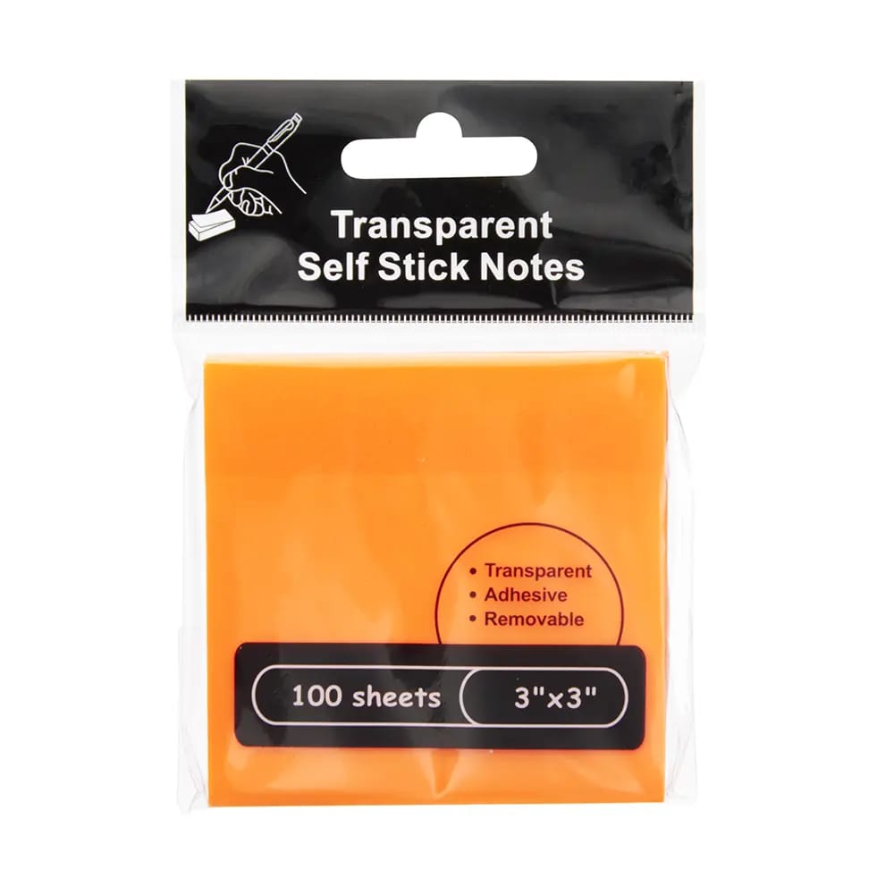 Transparent Sticky Notes, 100 ct.