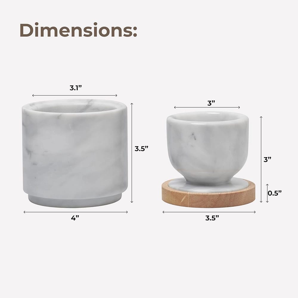Libken French Butter Crock, Marble