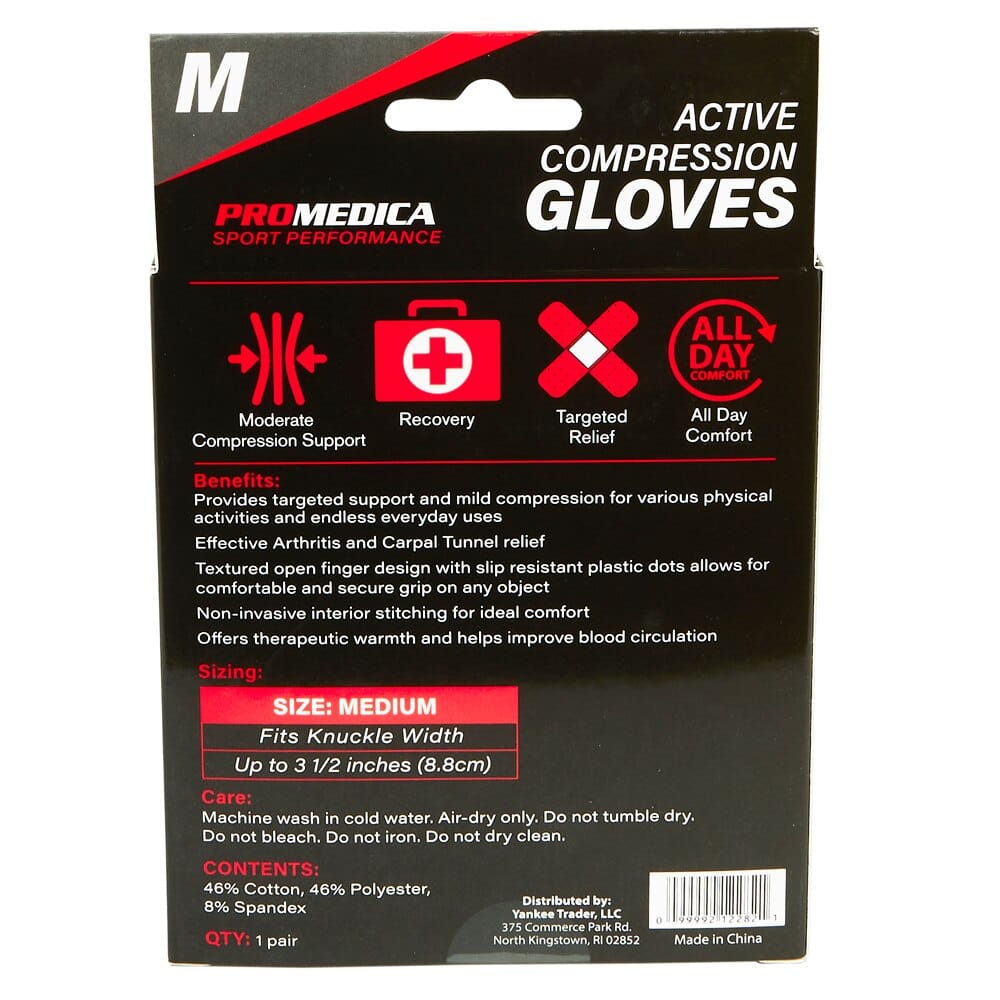 Promedica Sport Performance Active Compression Gloves, Medium