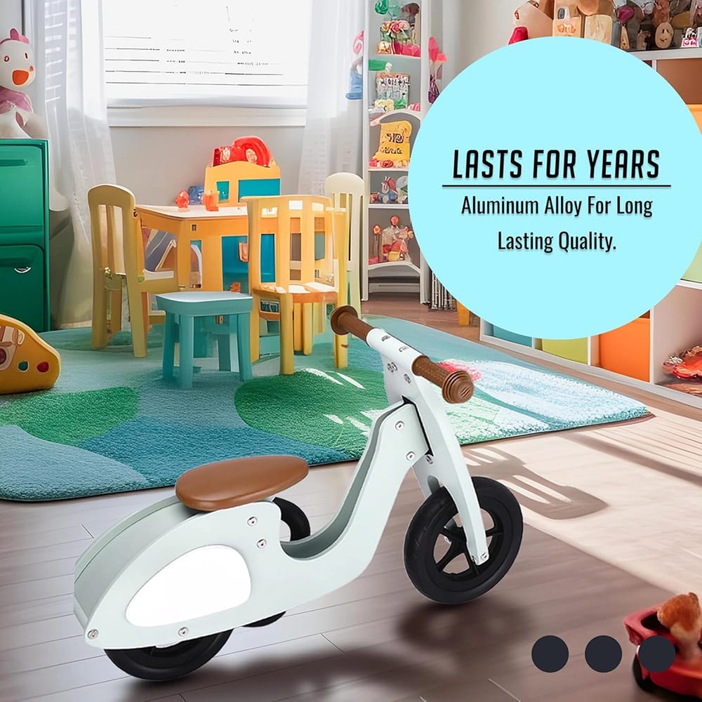 LAVA Sport Wooden Vespa Balance Bike, Mint