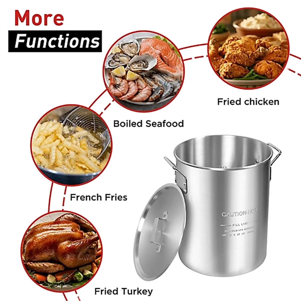 Red Mountain Valley 36 qt. Outdoor Camping Fryer with Drain Valve