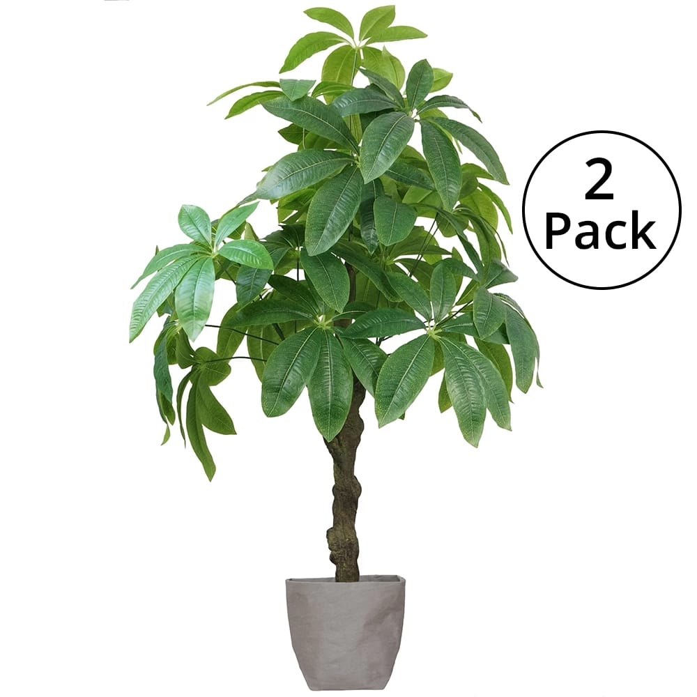 Vintage Home 48" Pachira Aquatica With Eco Planter, 2 Pack
