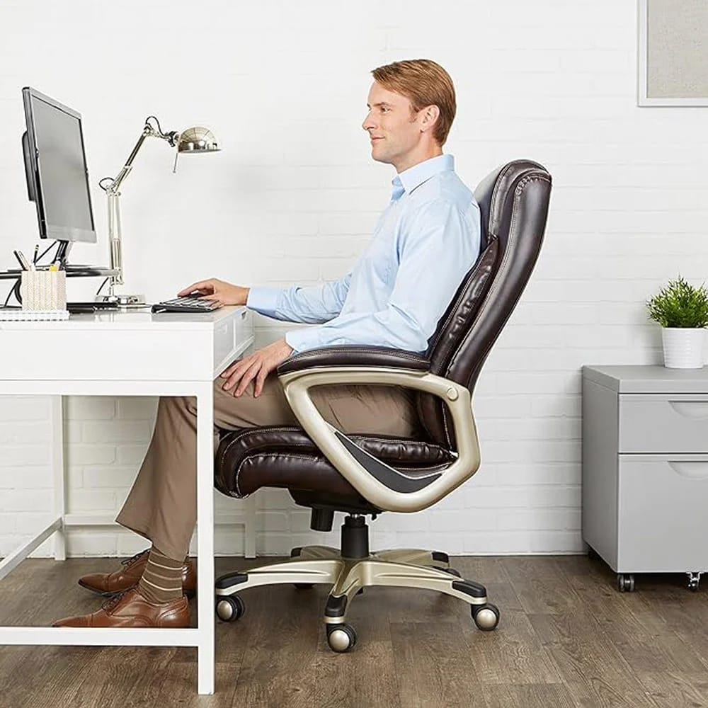 Big & Tall Executive Desk Chair, Brown