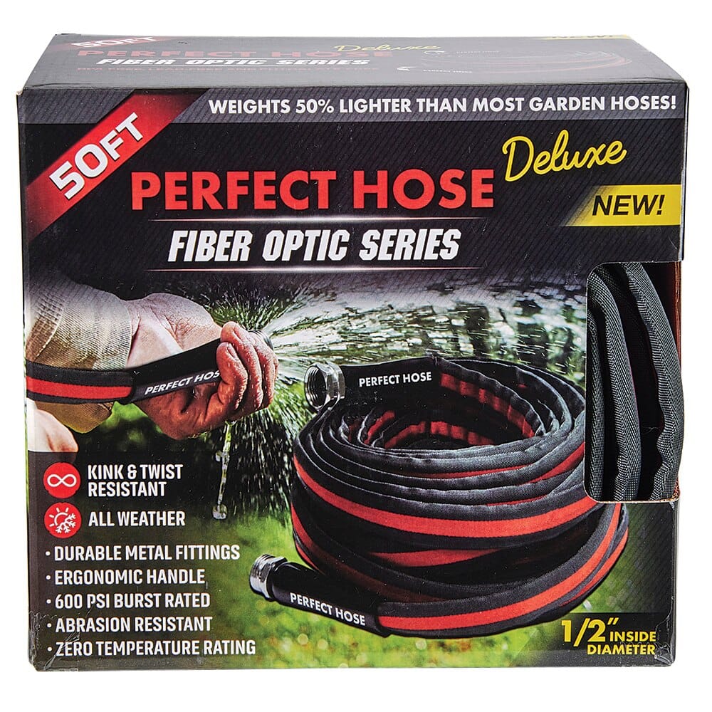 Perfect Hose Deluxe Fiber Optic Series 50' Garden Hose