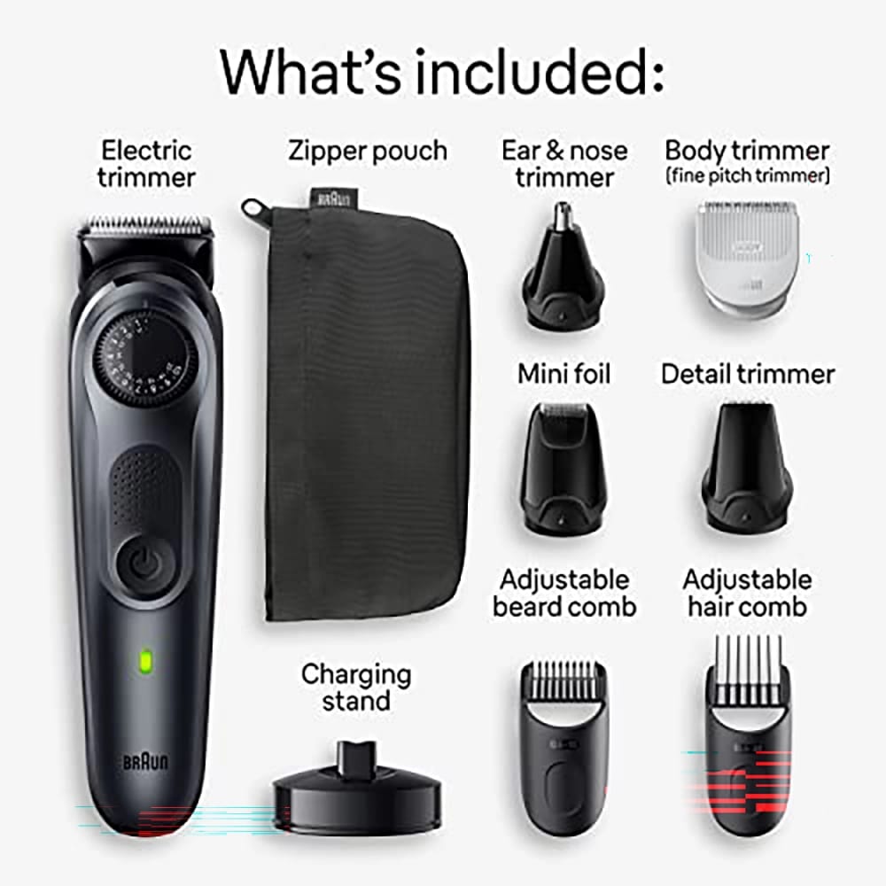Braun Series-5 Rechargeable 9-in-1 Body, Beard & Hair Trimmer