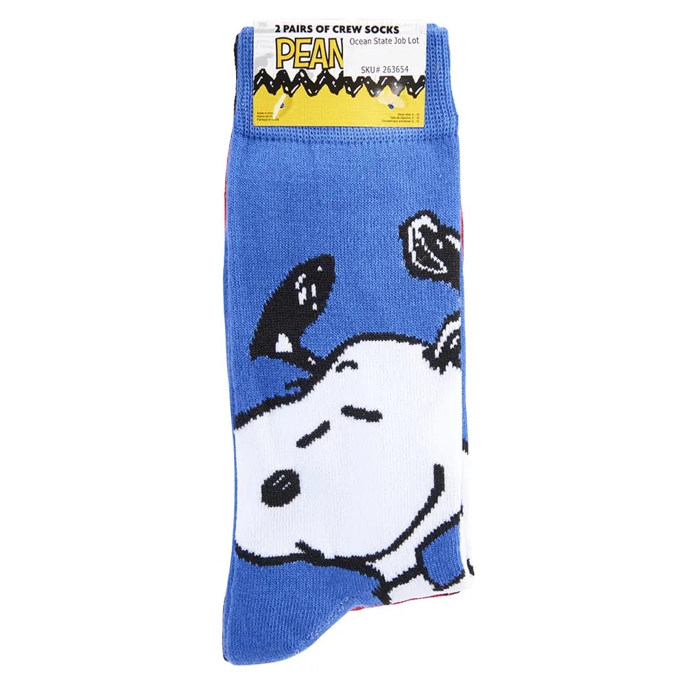 Men's Novelty Crew Socks, 2 Pack