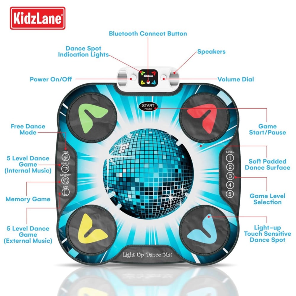 Kidzlane Light Up DJ Dance Mat, Disco