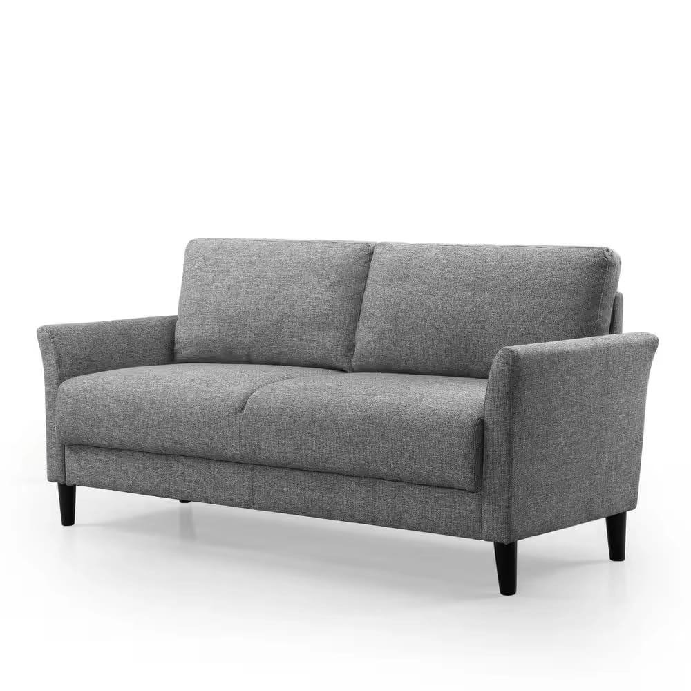 Zinus Jackie 2-Seat Upholstered Sofa, Gray