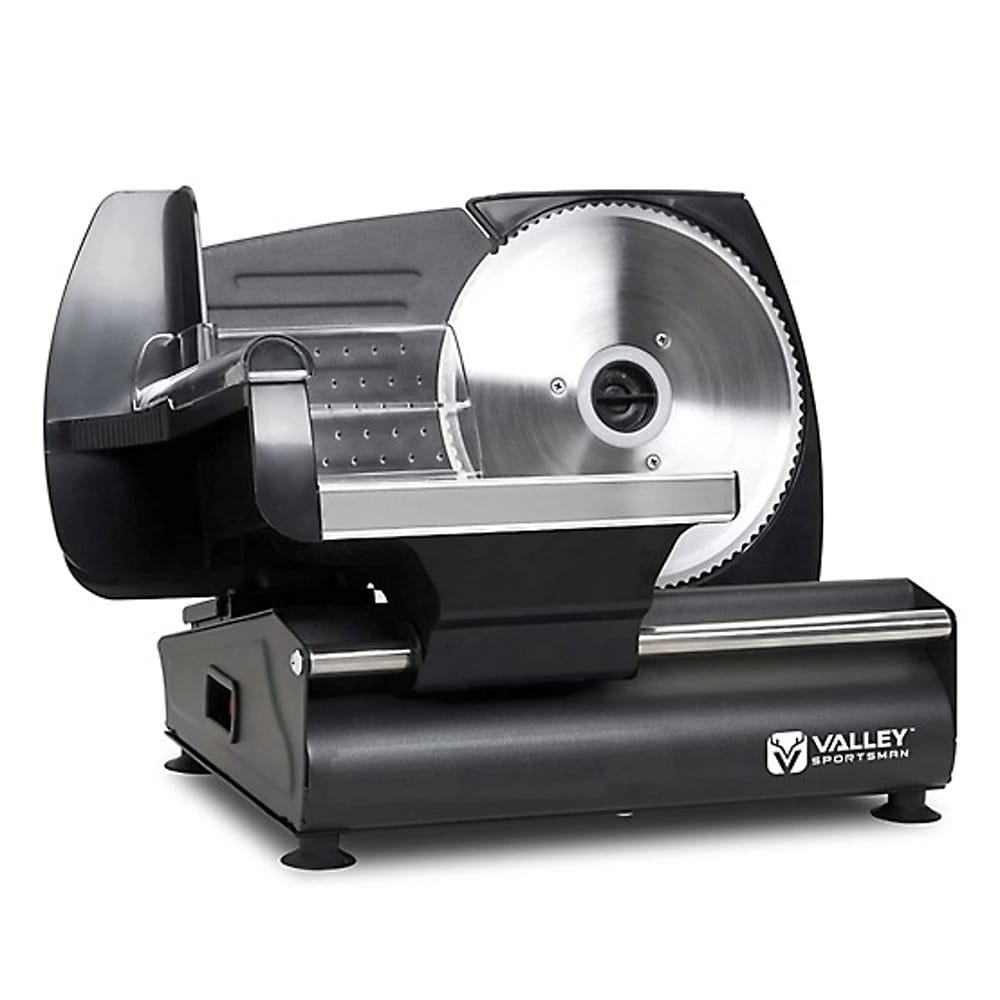 Valley Sportsman 7.5" Electric Meat Slicer, Black