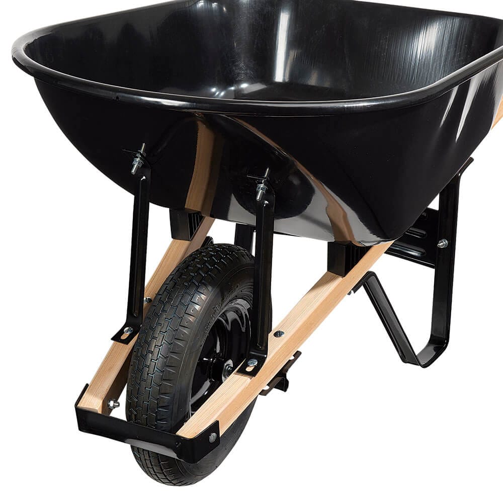 Steel Tub Wheelbarrow, 6 cu ft