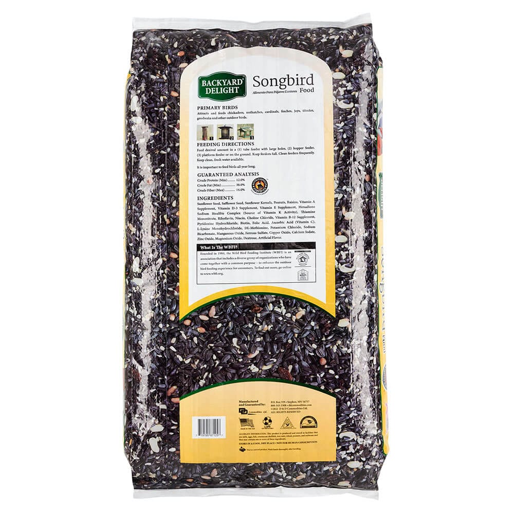 Backyard Delight Songbird Food, 25 lbs