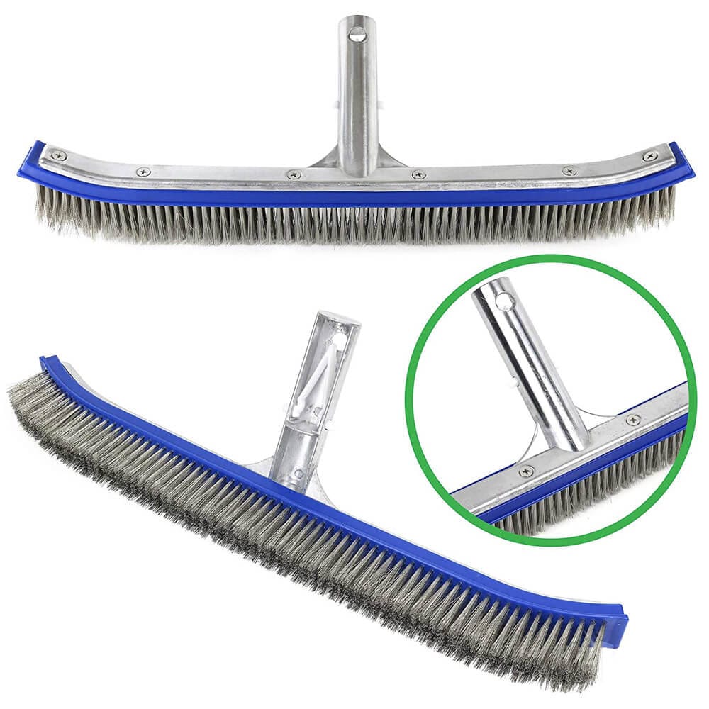 Greenco Heavy-Duty Extra Wide 18" Pool Brush