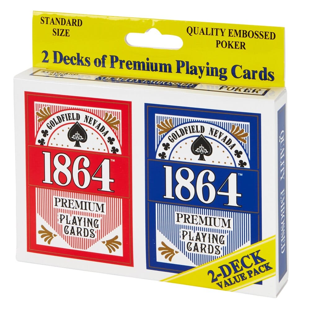 1864 Premium Playing Cards, 2-Decks