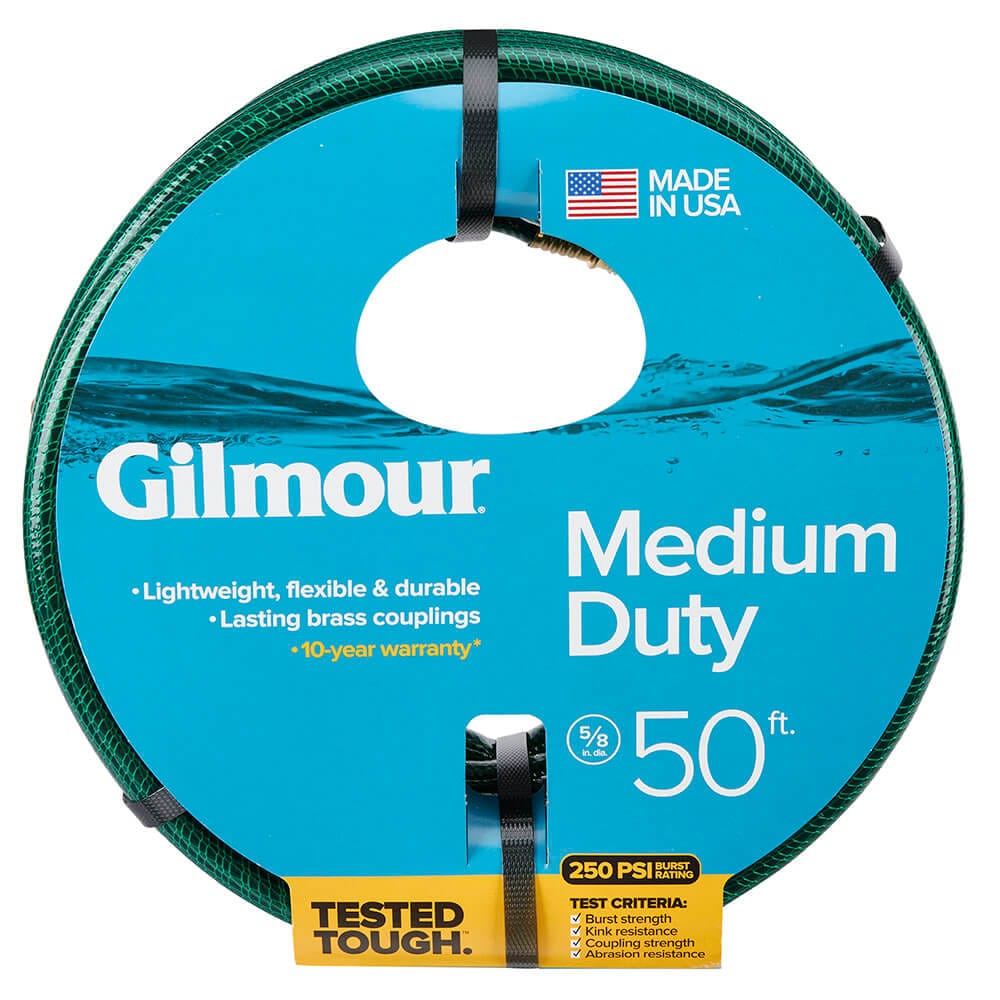 Gilmour 5/8" Medium-Duty Garden Hose, 50'