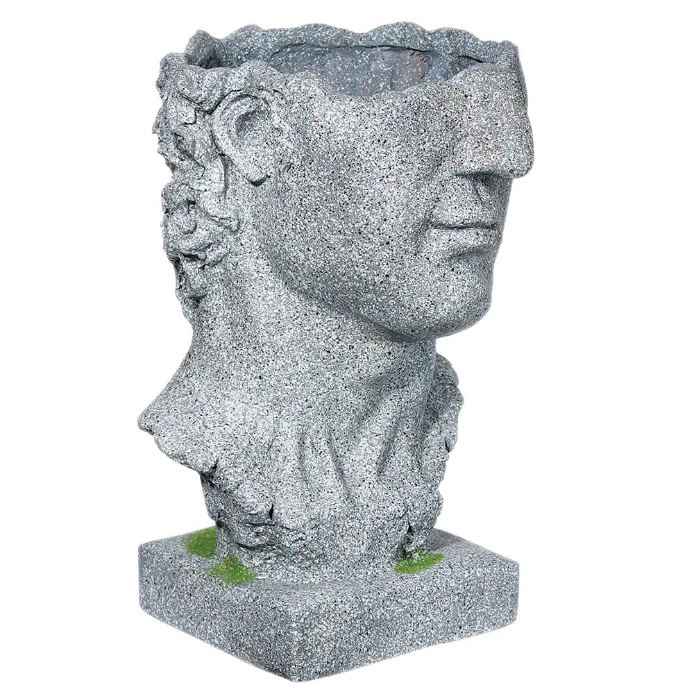 Greek God Open Head Planter, 15"