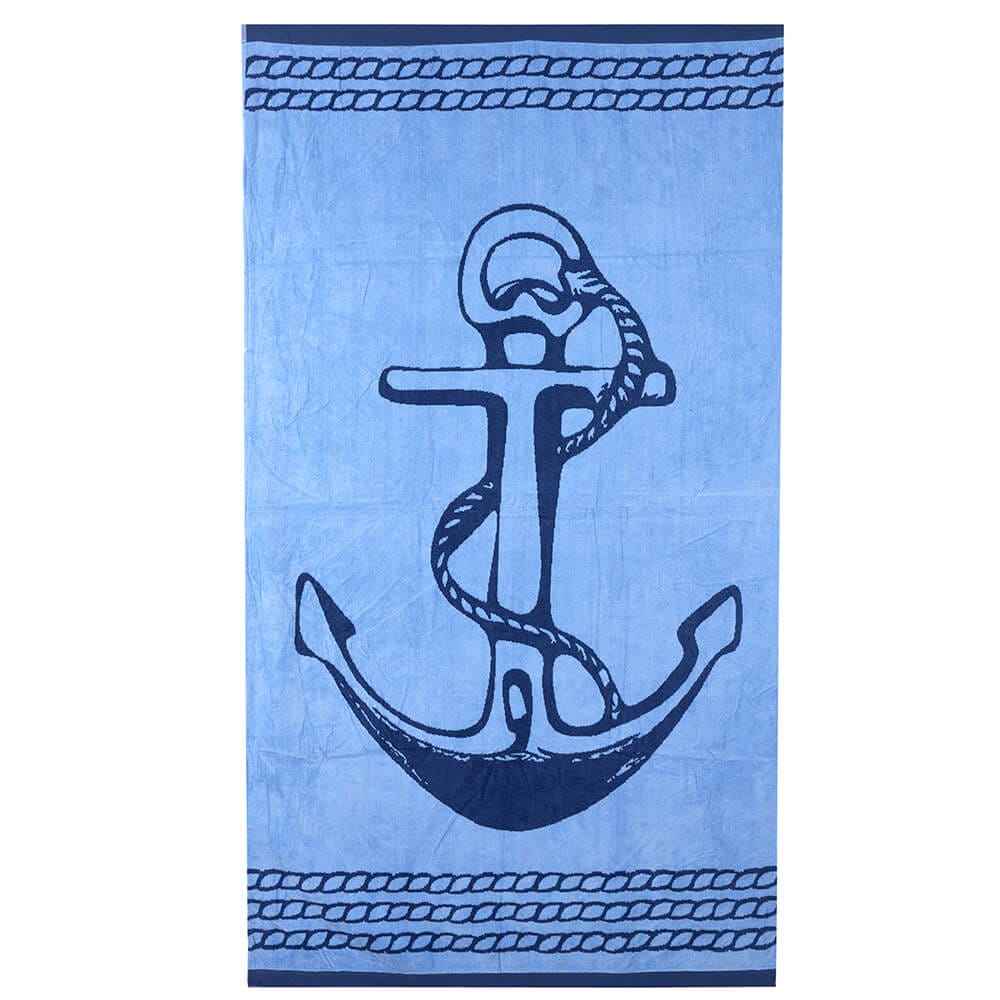 Premium Velour Cotton Beach Towel, 40" x 72"