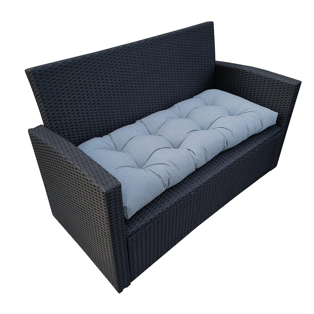 OutdoorLiving Furnishings Acrylic Settee Patio Cushion with 3M Scotchgard, Denim