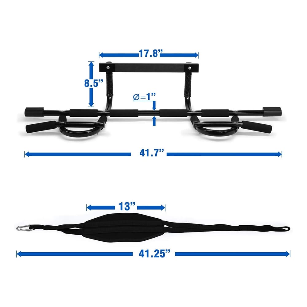 Yes4All Door Chin Up Bar with Ab Straps