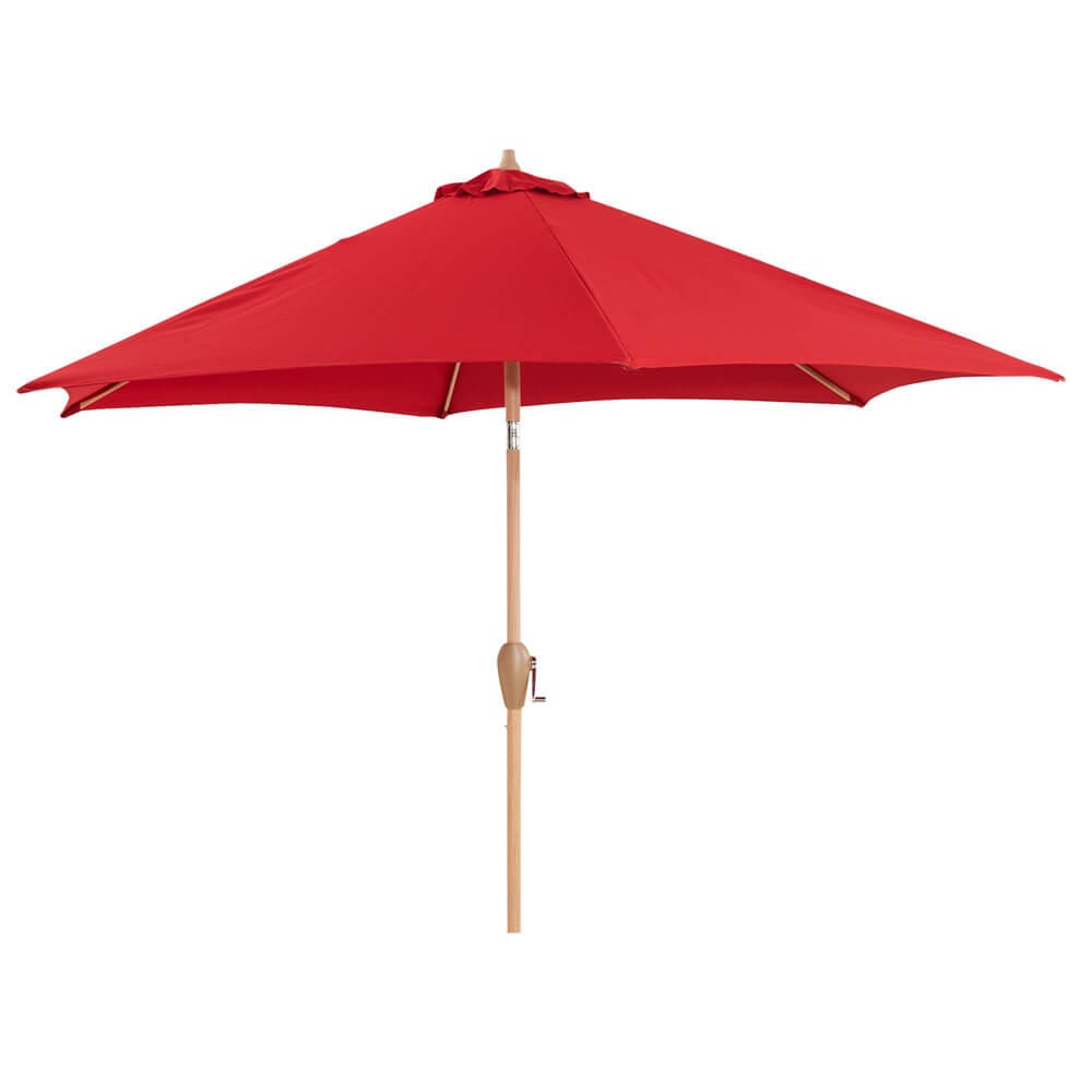 9' Market Umbrella with Crank & Tilt, Red