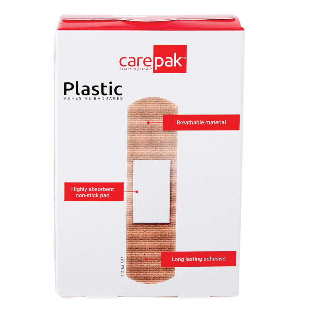 carepak Plastic Adhesive Bandages, 40 Count