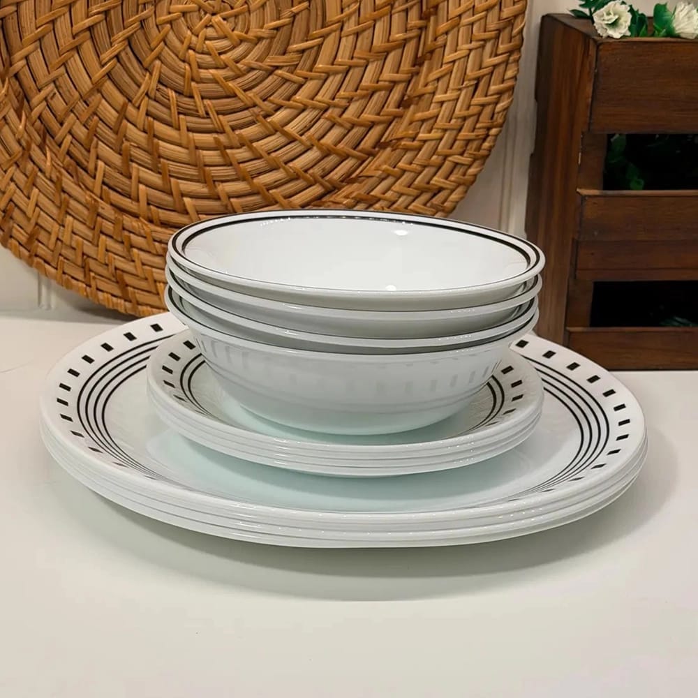 Corelle City Block 12-Piece Dinnerware Set