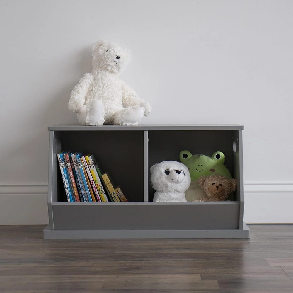 Humble Crew Wooden Toy Storage Cubby, Gray