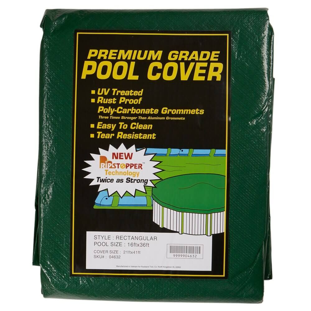 Premium Grade Rectangular Winter Pool Cover, 21' x 41'