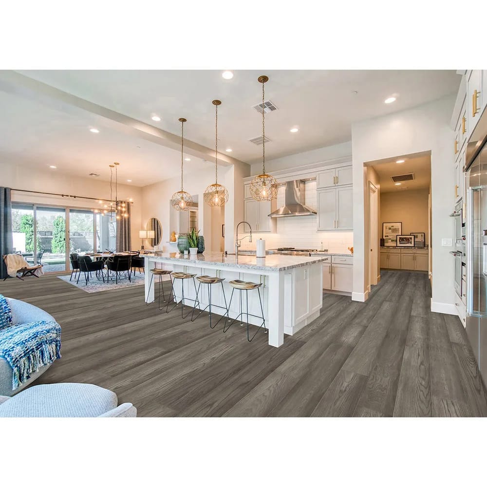 Bellawood Artisan 5/8" Moonstone White Oak Distressed Engineered Hardwood Flooring, Gray, 34.1 sq. ft. ($9.65/sq. ft.)