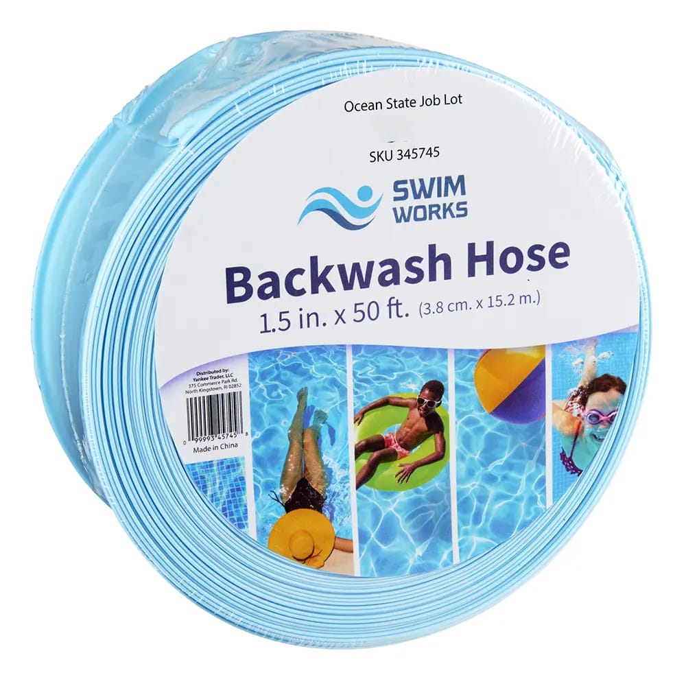 SwimWorks Back Wash Hose, 1.5" x 50'