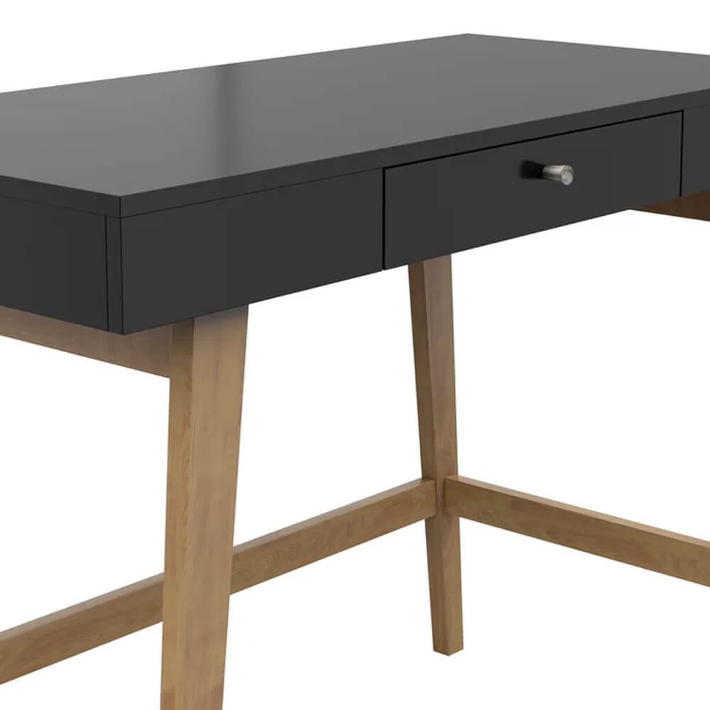 Twin Star Home Aprill 40" Desk, Black/Brown